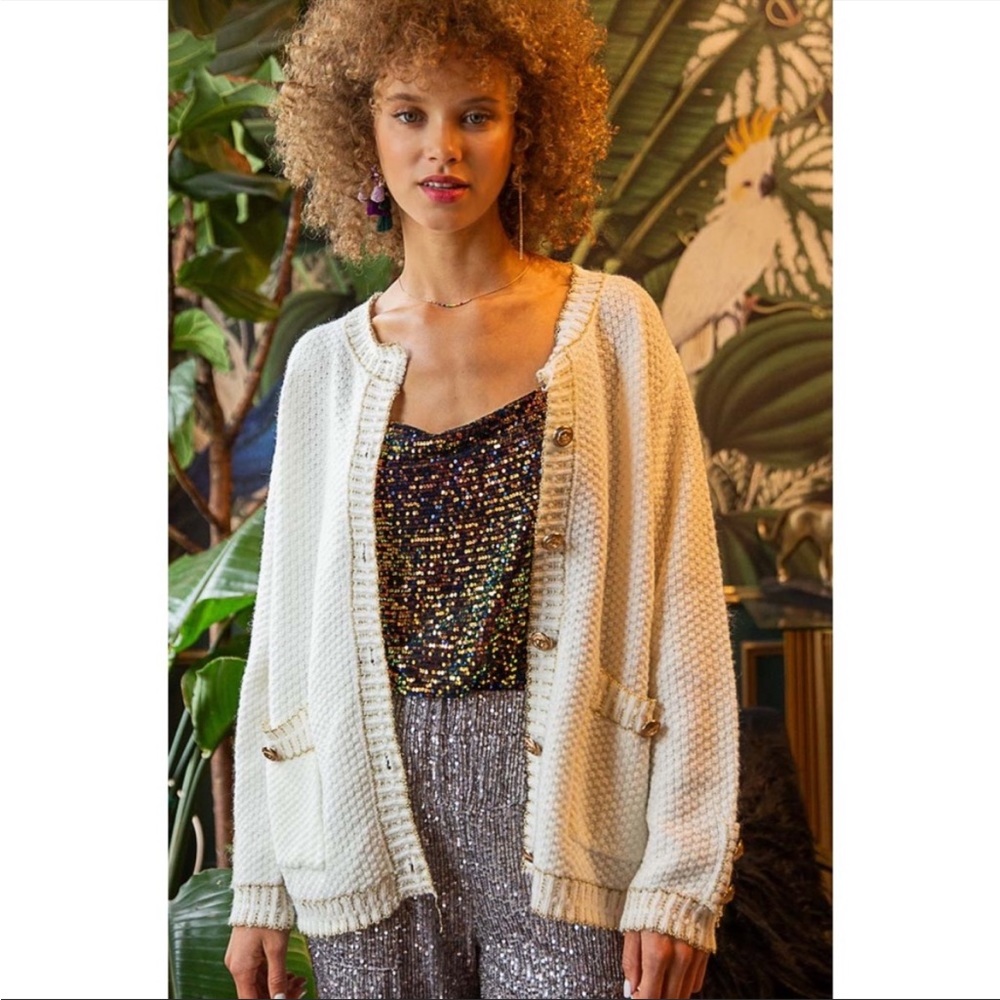 POL Wool Mohair Blend Vintage Cardigan Sweater - Picture 8 of 16